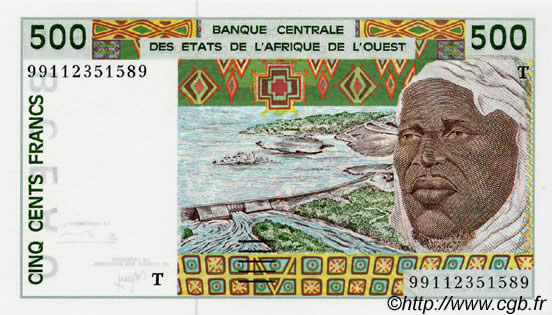 500 Francs ÉTATS DE L AFRIQUE DE L OUEST  1999 P.810Ti NEUF