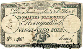 25 Sols FRANCE  1792 Laf.150 TB