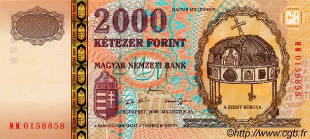 2000 Forint HONGRIE  2000 P.186 NEUF