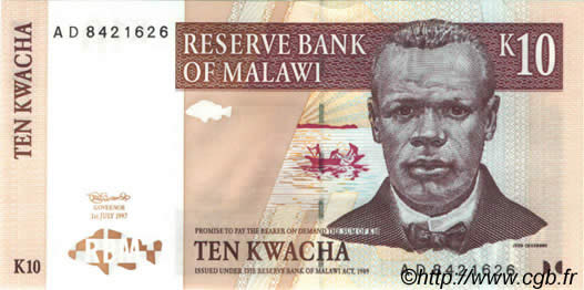 10 Kwacha MALAWI  1997 P.37 NEUF