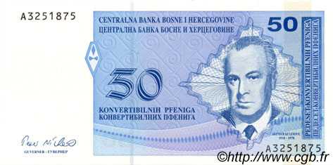 50 Convertible Pfeniga BOSNIE HERZÉGOVINE  1998 P.057a NEUF