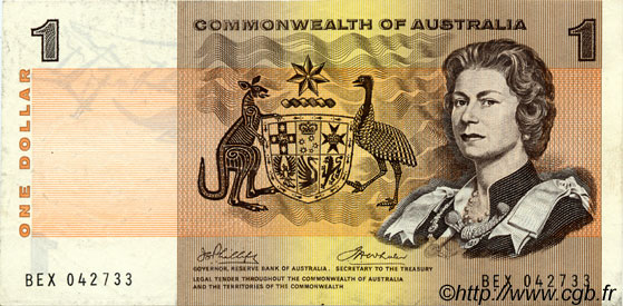 1 Dollar AUSTRALIE  1972 P.37d SUP