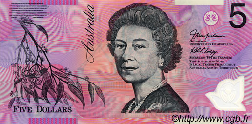 5 Dollars AUSTRALIE  2002 P.51c NEUF