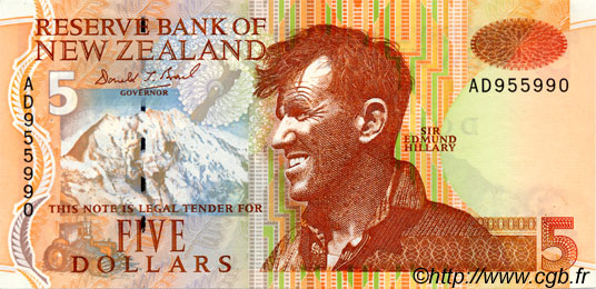 5 Dollars NOUVELLE-ZÉLANDE  1992 P.177 pr.NEUF