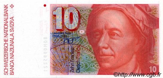 10 Francs SUISSE  1980 P.53b NEUF