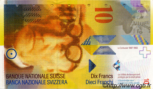 10 Francs SUISSE  1995 P.66a SPL+