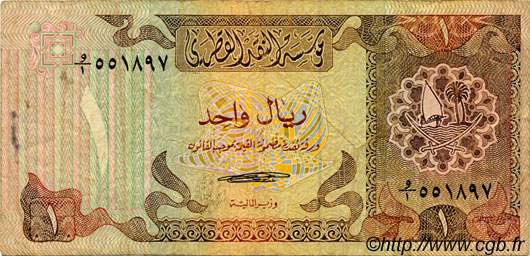 1 Riyal QATAR  1980 P.07 TB