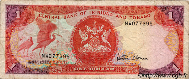 1 Dollar TRINIDAD et TOBAGO  1985 P.36d TB