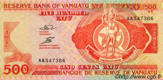 500 Vatu VANUATU  1993 P.05a NEUF