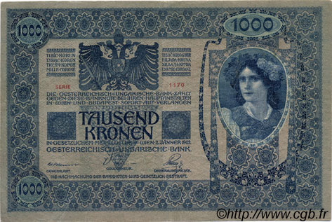 1000 Kronen AUTRICHE  1902 P.008a TTB