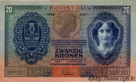 20 Kronen AUTRICHE 1907 P.010 SUP+