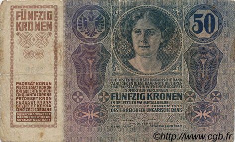 50 Kronen AUTRICHE  1914 P.015 B