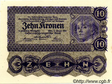 10 Kronen AUTRICHE  1922 P.075 NEUF