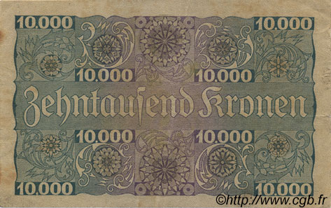 10000 Kronen AUTRICHE  1924 P.085 TTB