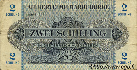2 Schilling AUTRICHE  1944 P.104b TB+