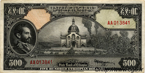 500 Dollars ÉTHIOPIE  1945 P.17a TTB