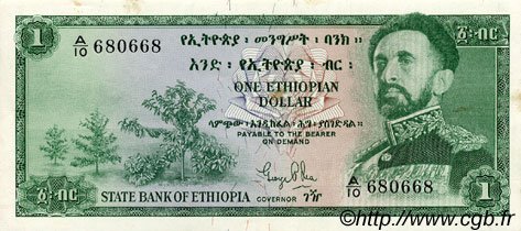 1 Dollar ÉTHIOPIE  1961 P.18a SPL