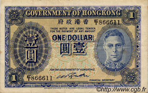 1 Dollar HONG KONG  1940 P.316 TTB