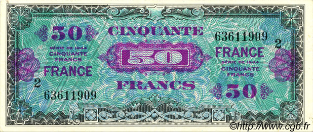 50 Francs FRANCE FRANCE  1945 VF.24.02 SPL
