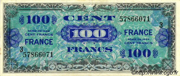 100 Francs FRANCE FRANCE  1945 VF.25.03 SUP