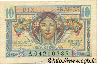 10 Francs TRÉSOR FRANÇAIS FRANCE  1947 VF.30.01 pr.SUP
