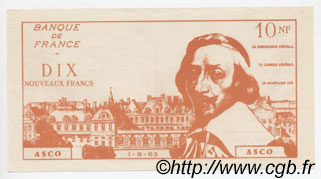 10 Nouveaux Francs RICHELIEU FRANCE régionalisme et divers  1963  SPL
