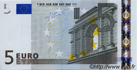 5 Euro EUROPE  2002 €.100.10 NEUF