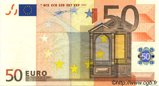 50 Euro EUROPE  2002 €.130.01 SUP+