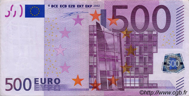 500 Euro EUROPE  2002 €.160.11 SUP+