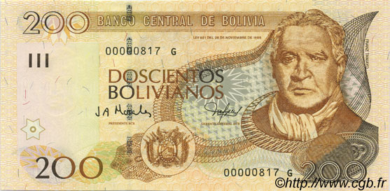 200 Bolivianos BOLIVIE  2003 P.232 NEUF