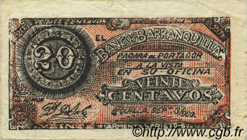 20 Centavos COLOMBIE  1900 PS.0242 SUP