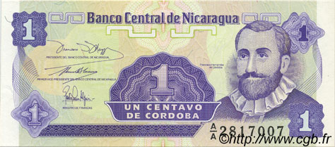 1 Centavo NICARAGUA  1991 P.167 FDC