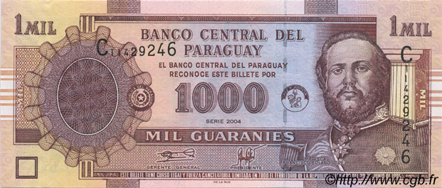 1000 Guaranies PARAGUAY  2004 P.222a NEUF