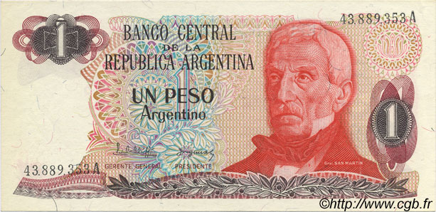 1 Peso Argentino ARGENTINE  1983 P.311a SUP