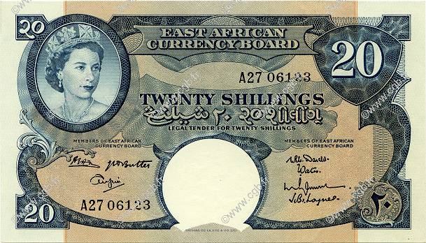 20 Shillings AFRIQUE DE L EST  1962 P.43b NEUF