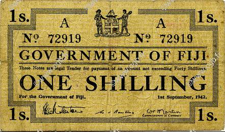 1 Shilling FIDJI  1942 P.049a TB