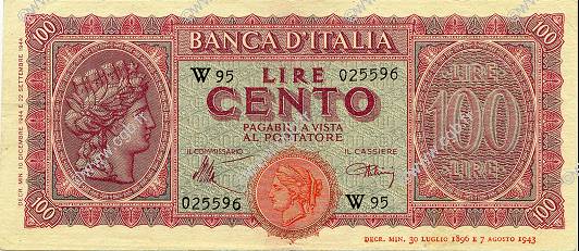 100 Lire ITALIE  1944 P.075 SUP+