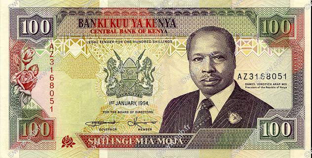 100 Shillings KENYA  1994 P.27f SPL