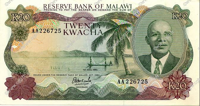 20 Kwacha MALAWI  1983 P.17a SPL+