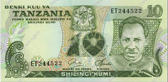 10 Shillings TANZANIE  1978 P.06b NEUF
