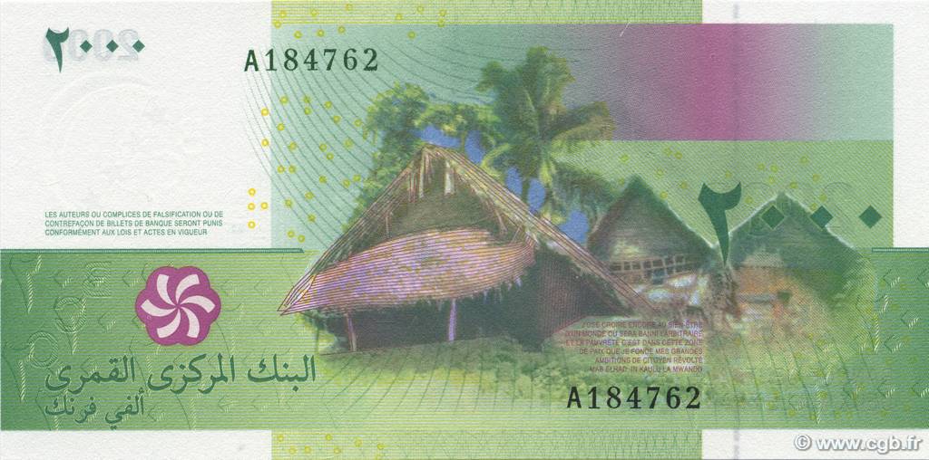 2000 Francs COMORES  2005 P.17 NEUF