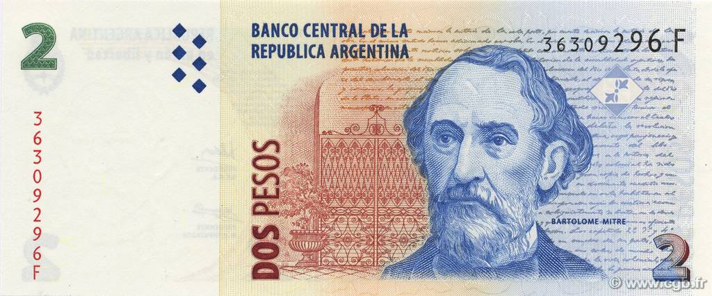 2 Pesos ARGENTINE  2002 P.352 NEUF