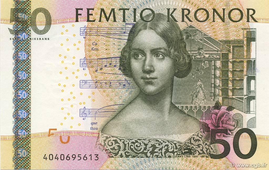 50 Kronor SUÈDE  2004 P.64 NEUF