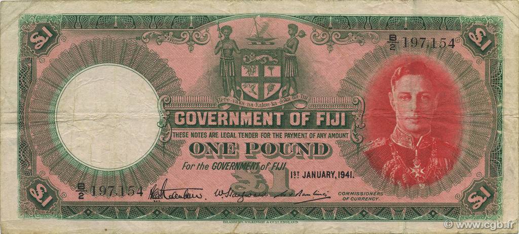 1 Pound FIDJI  1941 P.040a TTB