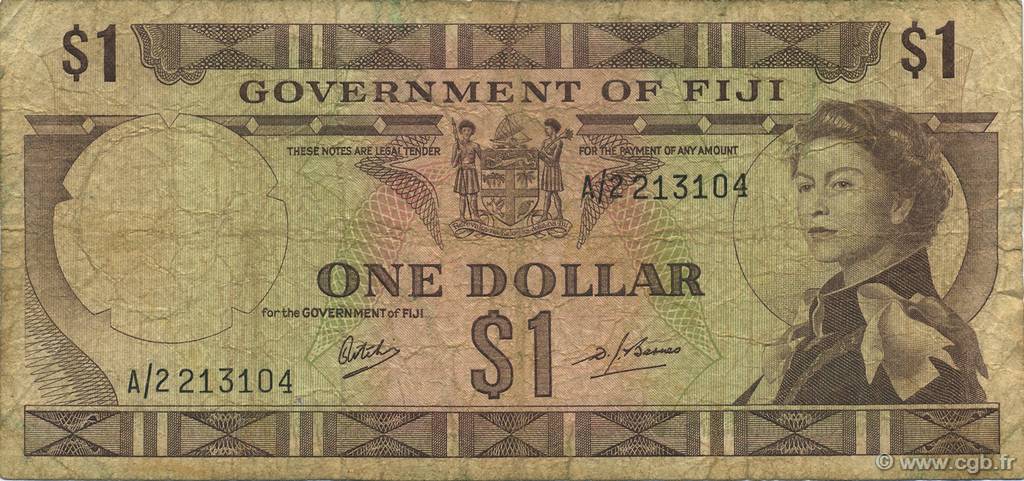 1 Dollar FIDJI  1968 P.059a B+