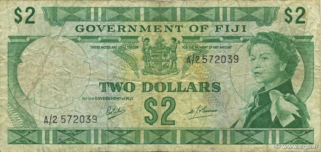 2 Dollars FIDJI  1968 P.060a TB