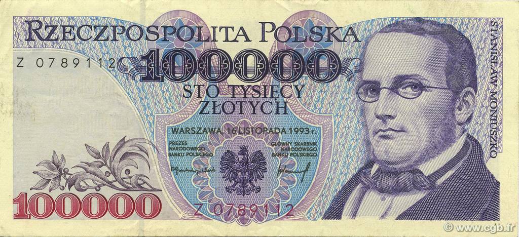 100000 Zlotych POLOGNE  1993 P.160a SUP