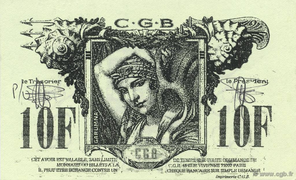 10 Francs FRANCE regionalism and various  1992  AU