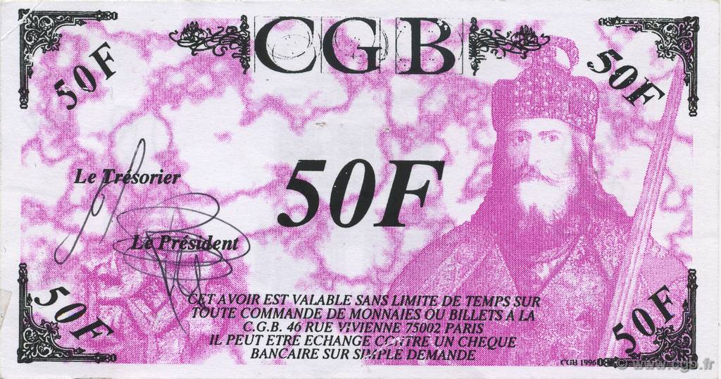 50 Francs Charlemagne FRANCE régionalisme et divers  1996  SPL