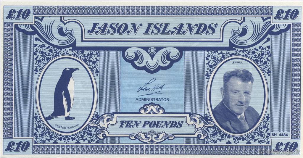 10 Pounds JASON ISLANDS  2007  UNC